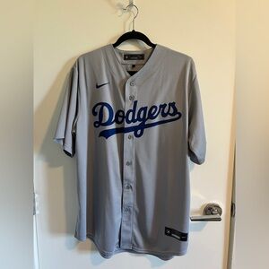 Nike Gray and blue Dodgers Jersey- Bellinger